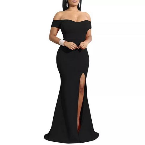 Vestido gala online negro